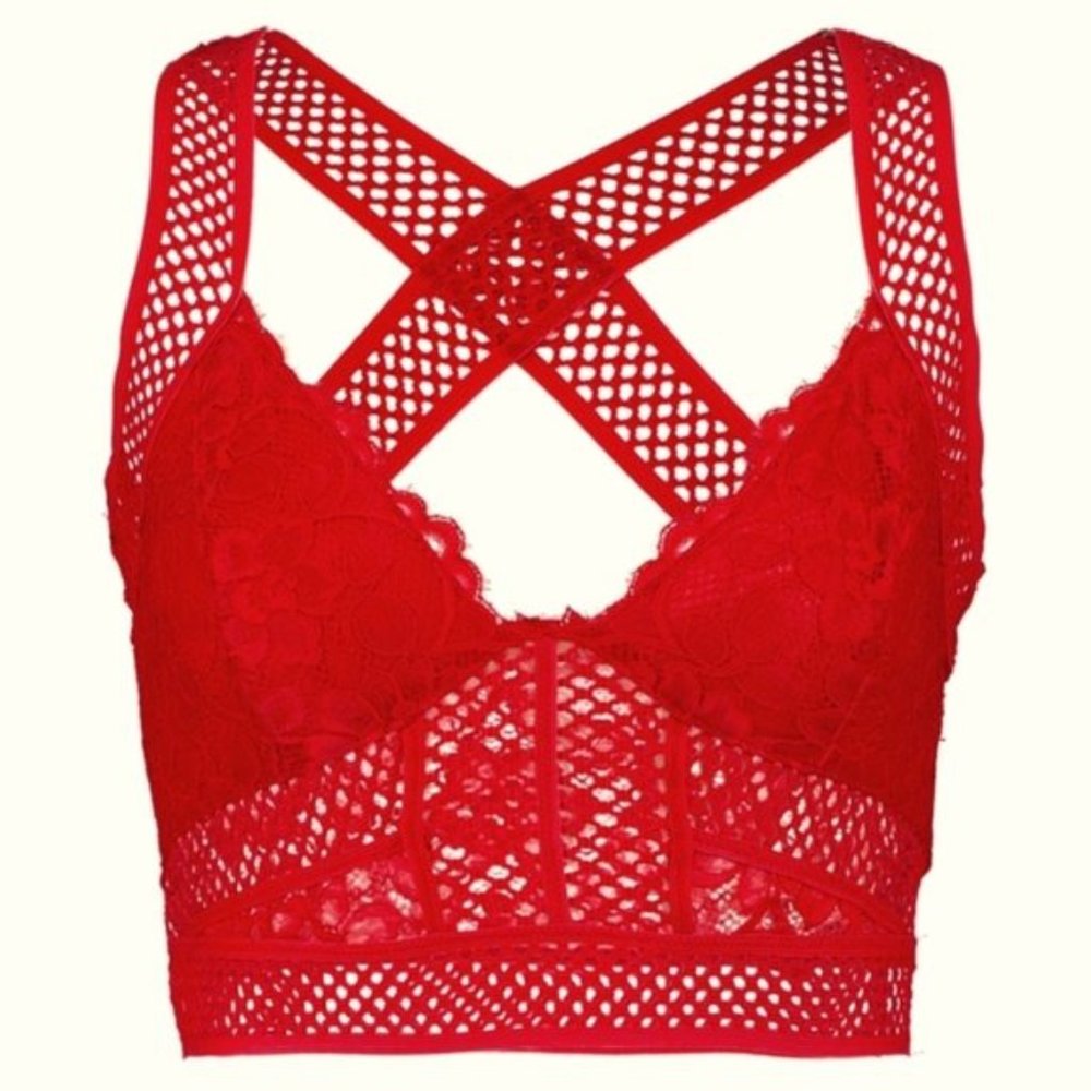 Free People Sitting Pretty Red Brami- Apple Valley - Picture 7 of 16
